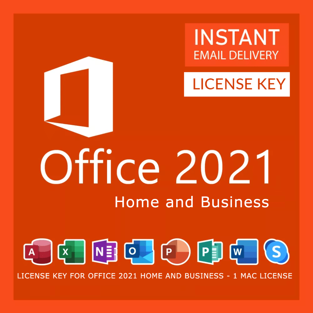 Microsoft office 2021 home and business license key for MAC